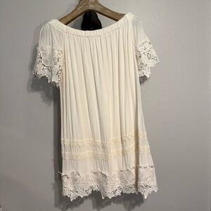 Altar'd State Ivory Lace Dress M